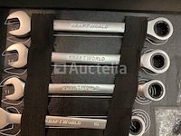 22 delige ringratel-steeksleutel set 6-32mm - afbeelding 2 van  3