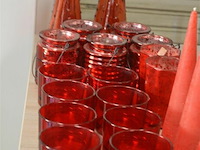 ±22 div decoratie; theelichtjes, vaasjes en kaarsjes - afbeelding 2 van  4