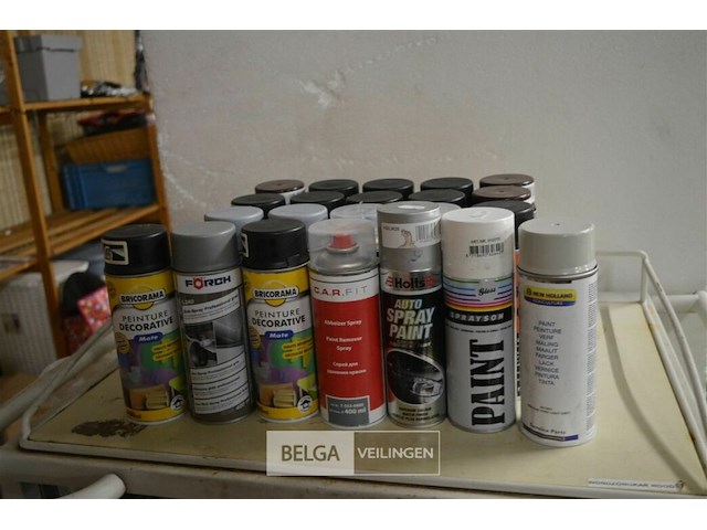 22 div. soorten spuitbussen - afbeelding 1 van  4