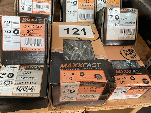 22 dozen hout schroeven deels inox - afbeelding 2 van  6