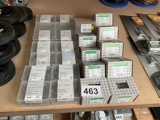 22 dozen inox houtschroeven - afbeelding 1 van  9