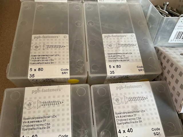 22 dozen inox houtschroeven - afbeelding 7 van  9