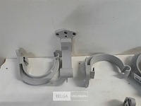 22 x ophangbeugel 80mm licht grijs pvc regenafvoer - afbeelding 3 van  3