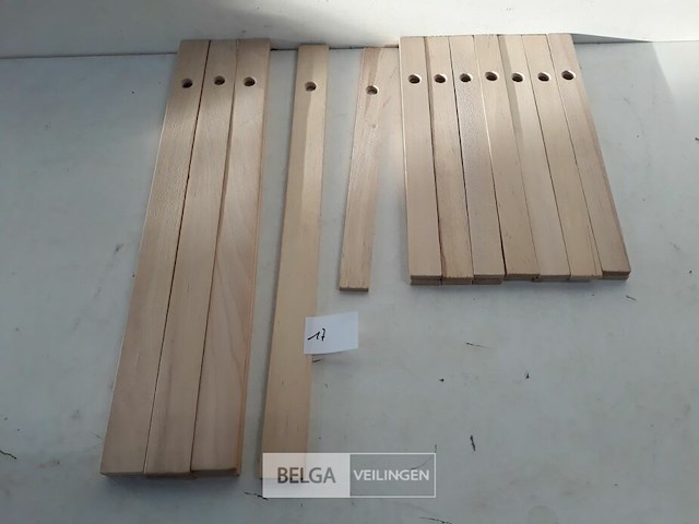 22 x roerstok hout 15 x 23 cm + 7 x 35 cm - afbeelding 2 van  3