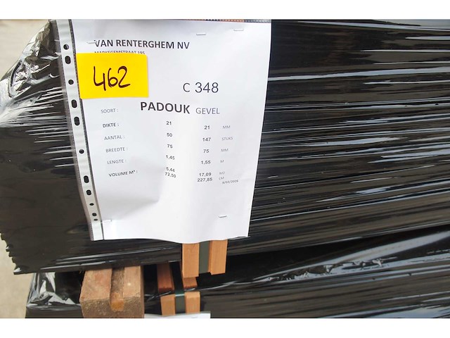 22,53 m² padouk gevelbekleding - afbeelding 4 van  5