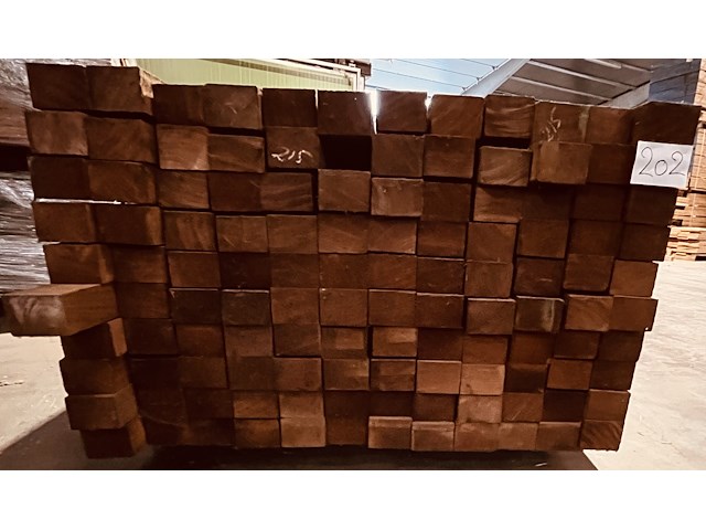22,7 m² afrormosia brut ovendroog - afbeelding 3 van  5