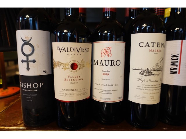 22x fles diverse rode wijnen - afbeelding 3 van  4