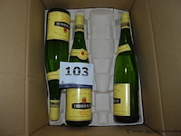 22x fles witte wijn, trimbach, wo. muscat reserve en gewurztraminer, 750ml - afbeelding 1 van  5