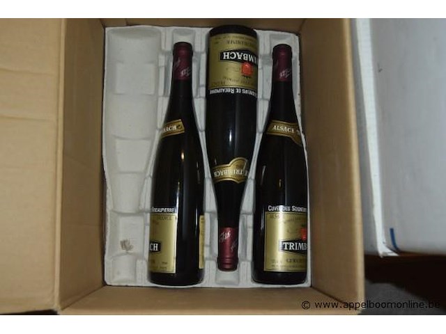 22x fles witte wijn, trimbach, wo. muscat reserve en gewurztraminer, 750ml - afbeelding 2 van  5