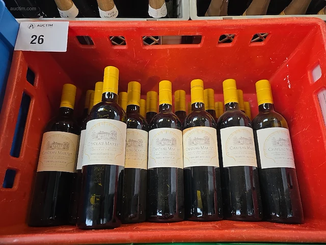 (22x) fles(sen) chateau martet 75 - afbeelding 6 van  6