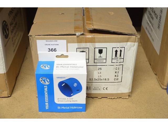 22x holesaw diam 111 mm - afbeelding 1 van  2