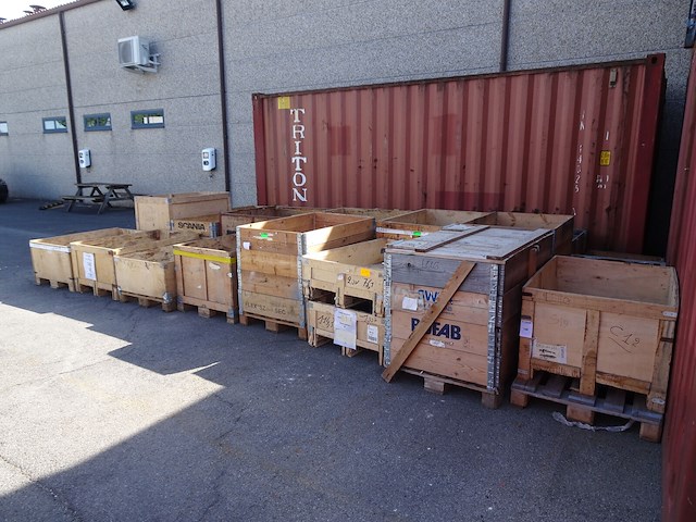 22x houten kist - afbeelding 1 van  3