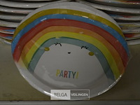 22x8st kartonnen bordjes ø23cm - afbeelding 2 van  3