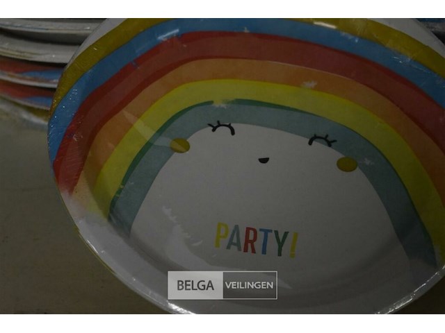 22x8st kartonnen bordjes ø23cm - afbeelding 3 van  3