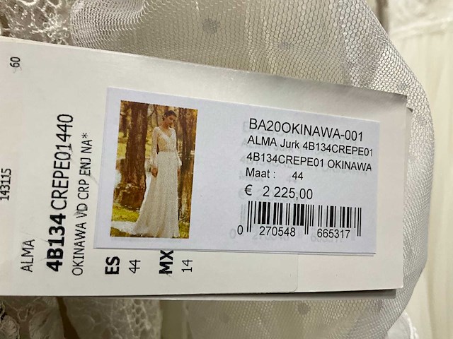 23 bruidsjurken rosa clara alma (totaalprijs) - afbeelding 39 van  48