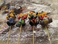 23 x decoratie beertjes op stick - afbeelding 2 van  2