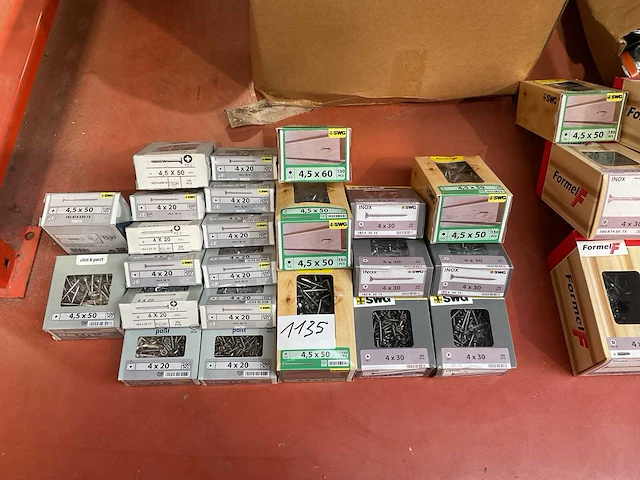 23 x dozen inox schroeven - afbeelding 1 van  6
