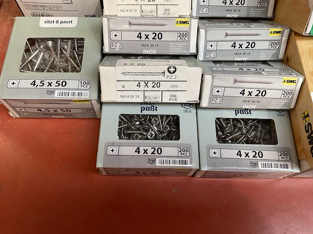 23 x dozen inox schroeven - afbeelding 2 van  6