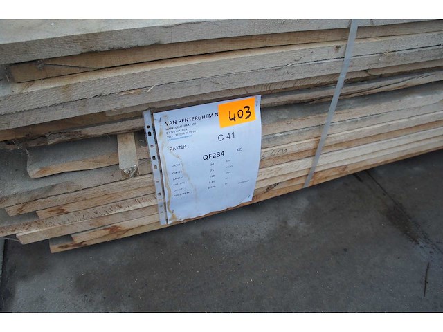 2,31 m³ eiken planken 30mm droog - afbeelding 2 van  5