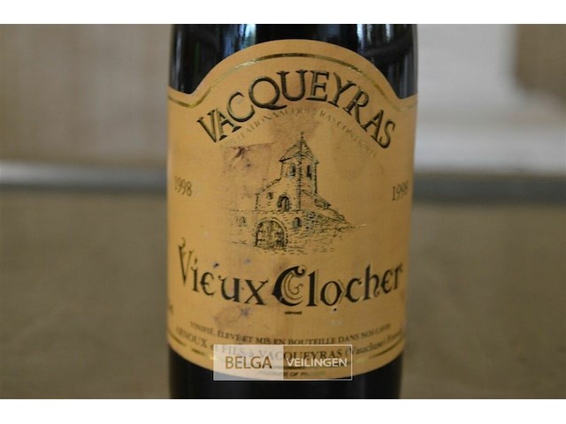 23x 375ml vacqeuyras veux clocher - afbeelding 2 van  2