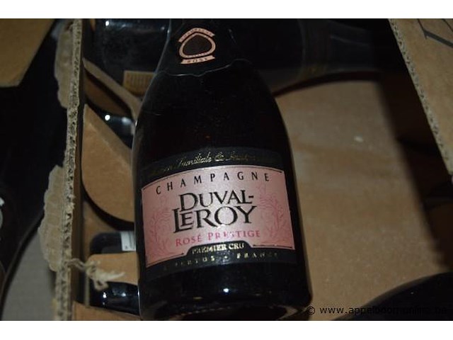 23x fles champagne, duval-leroy, rosé prestige premier cru, rosé, 75cl - afbeelding 3 van  3