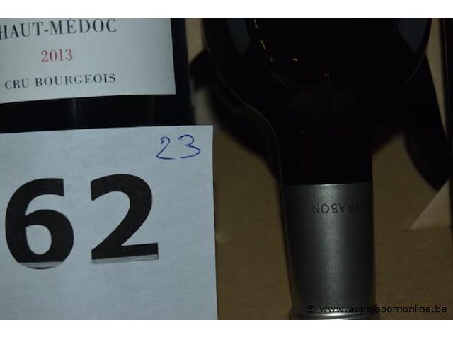 23x fles rode wijn, château peyrabon, haut-médoc, cru bourgeois, 2013, 75cl - afbeelding 3 van  3
