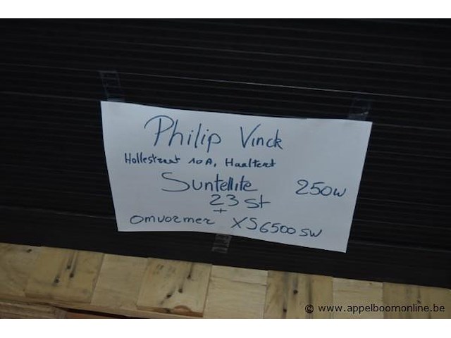 23x zonnepaneel, suntellite, 250w, werking niet gekend - afbeelding 2 van  2