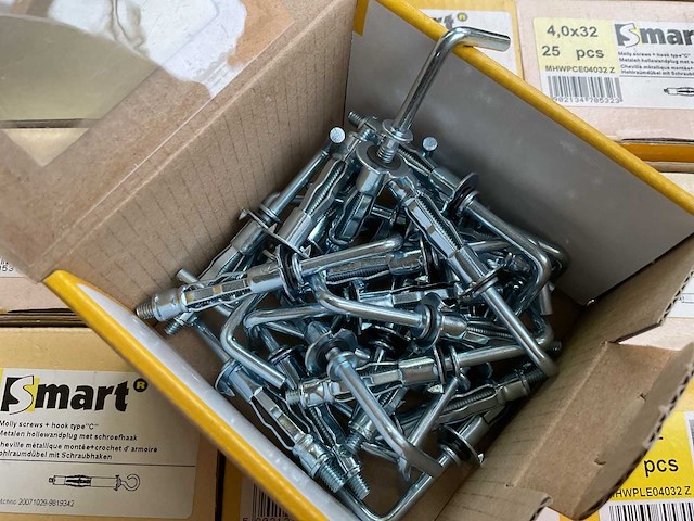 24 dozen metalen hollewandplug met schroefduim - afbeelding 4 van  5