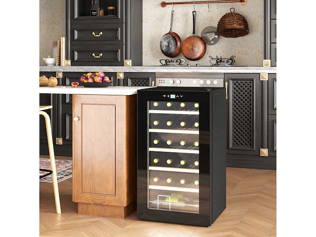 24 flessen wijnkelder 65l high performance instelbare temperatuur 5-20° - afbeelding 1 van  7