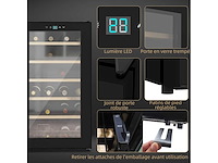 24 flessen wijnkelder 65l high performance instelbare temperatuur 5-20° - afbeelding 5 van  7