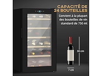 24 flessen wijnkelder 65l high performance instelbare temperatuur 5-20° - afbeelding 7 van  7
