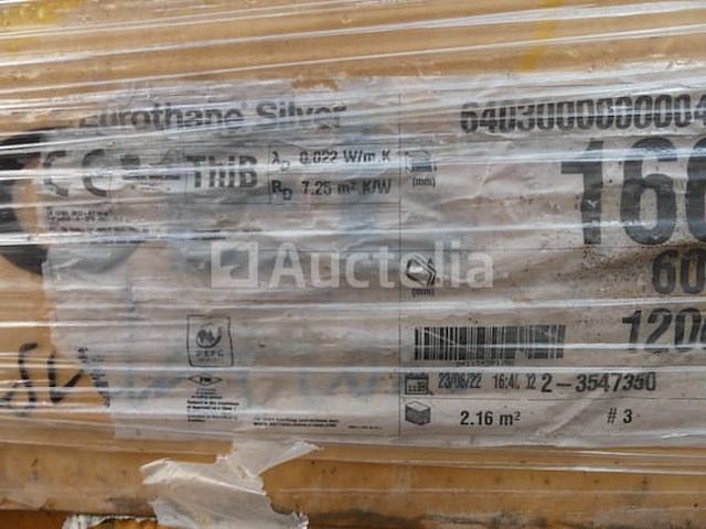 24 isolatiepanelen 16 cm dik recticel eurethane zilver - afbeelding 3 van  4