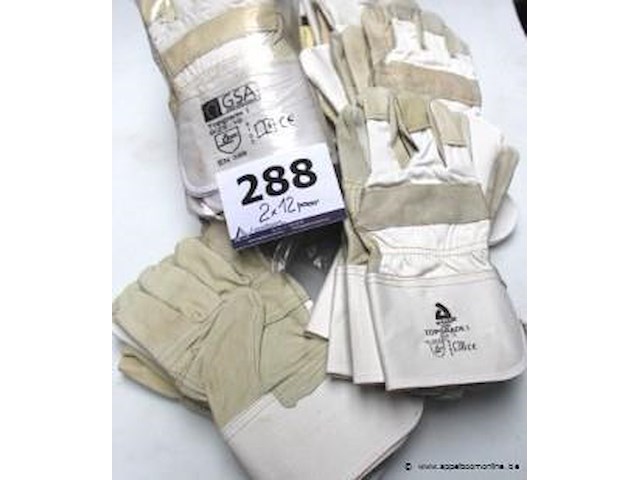 24 paar werkhandschoenen artelli topgrade i, m 10 - afbeelding 1 van  3