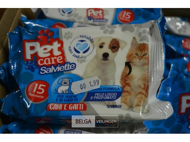 24 pakjes vochtige doekjes voor katten en honden - afbeelding 2 van  2
