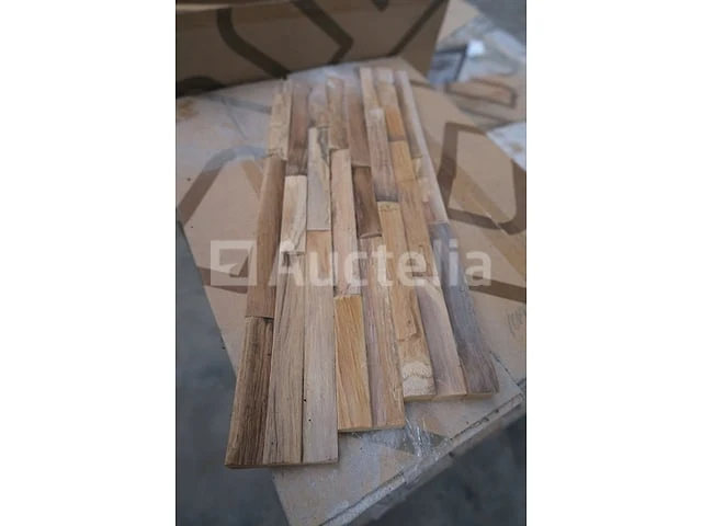 24 pakketten van 1 m² indo teak elegance nature 3d-panelen - afbeelding 4 van  6