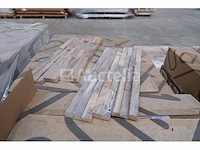 24 pakketten van 1 m² indo teak gun gerookte 3d-paneling - afbeelding 2 van  5