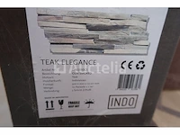 24 pakketten van 1 m² indo teak gun gerookte 3d-paneling - afbeelding 5 van  5