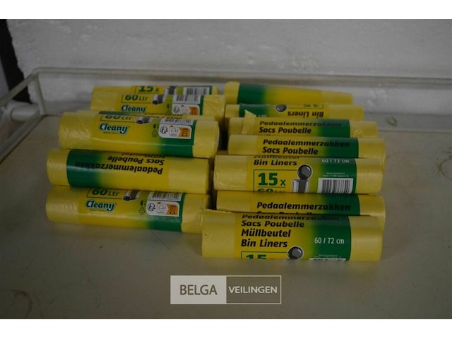 ±24 rollen plastieken zakjes 60l - afbeelding 1 van  2