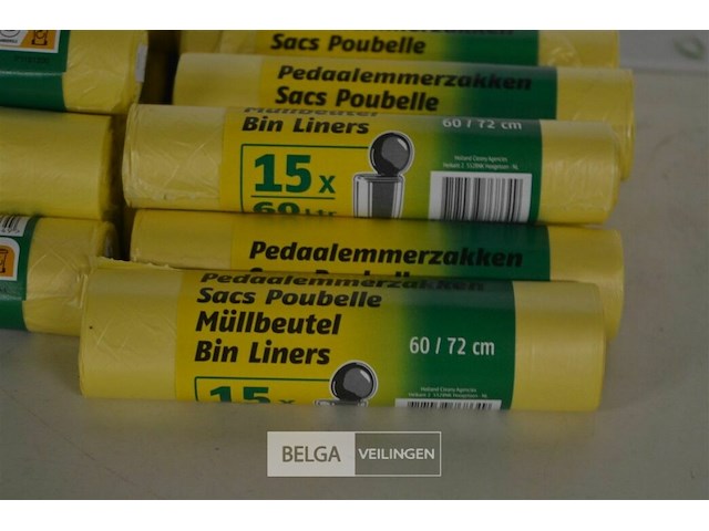 ±24 rollen plastieken zakjes 60l - afbeelding 2 van  2