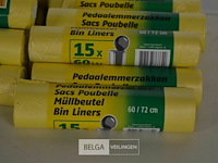 ±24 rollen plastieken zakjes 60l - afbeelding 2 van  2