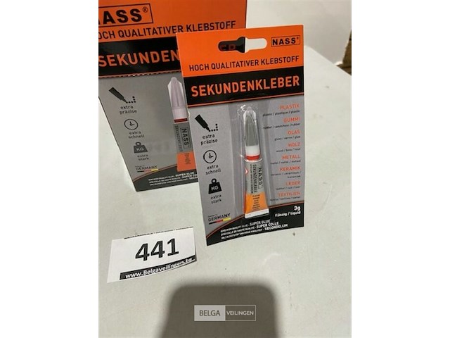 24 tubes secondenlijm houdbaar tot 12/28 - afbeelding 2 van  3
