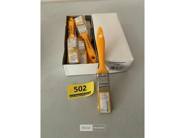 24 verfborstels 30mm - afbeelding 1 van  3