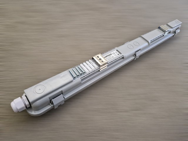 24 x 60cm enkele led tl t8 armaturen waterdicht - afbeelding 7 van  9