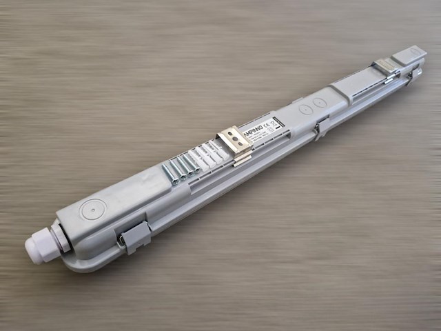 24 x 60cm enkele led tl t8 armaturen waterdicht - afbeelding 7 van  9