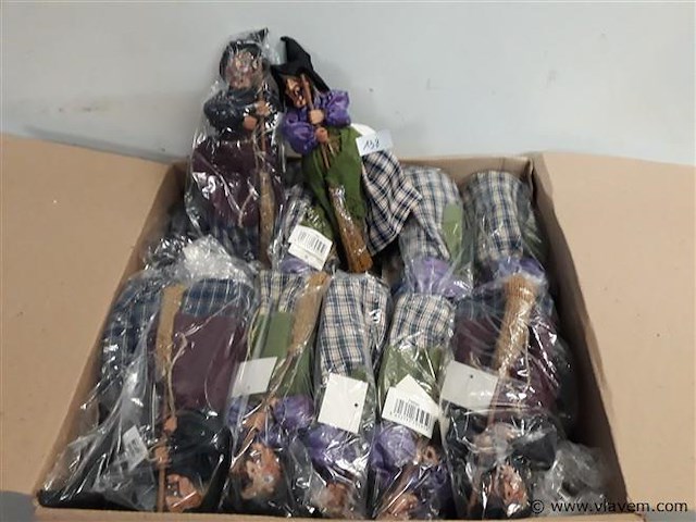 24 x deco heksen +/- 21 cm - afbeelding 1 van  2