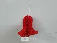 24 x deco klok papier 15 cm - afbeelding 1 van  3