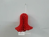 24 x deco klok papier 15 cm
