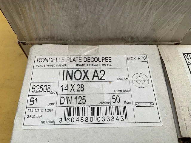 24 x dozen inox schroeven; rondellen - afbeelding 7 van  12