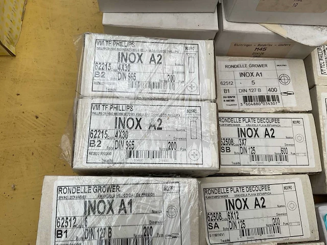 24 x dozen inox schroeven; rondellen - afbeelding 10 van  12