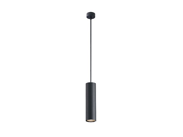 24 x gu10 decoratief hanglamp cilinder 24cm zand zwart - afbeelding 2 van  5
